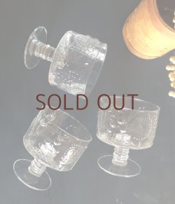 画像2: **Nuutajarvi  FLora　 脚付き カクテル グラス クリア 　** 