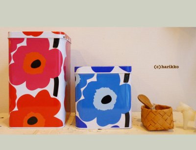 画像2: **marimekko  ウニッコ柄　ティン缶 （M）（New）**