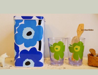 画像2: **marimekko  ウニッコ柄 プラスチックタンブラー （New）**