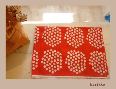 画像1: **marimekko プケッティ　レッド-1　 **