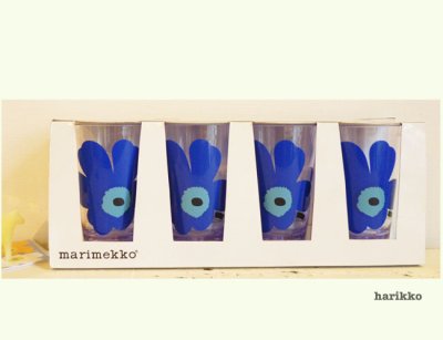 画像1: **marimekko  ウニッコ柄 プラスチックタンブラー （New）**