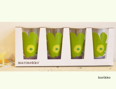 画像1: **marimekko  ウニッコ柄 プラスチックタンブラー （New）**