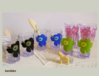 画像2: **marimekko  ウニッコ柄 プラスチックタンブラー （New）**