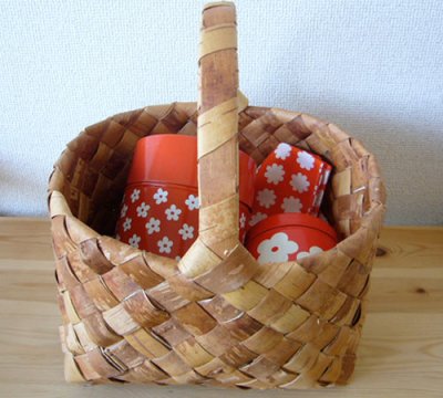 画像1: **白樺ｂａｓｋｅｔ　北欧お買い物かご1（LL）**